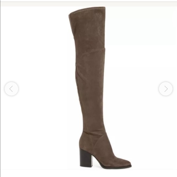 MARC FISCHER LTD ARRINE GRAY SUEDE OVER THE KNEE BOOTS - Picture 6 of 7